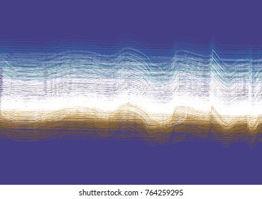 Template of the Book Cover Blue-Violet Background with White, Yellow and Blue Abstract Line Textures