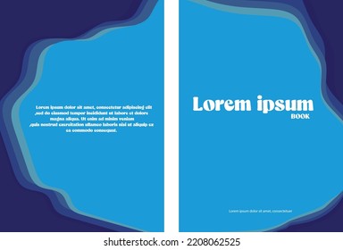 template for book cover design