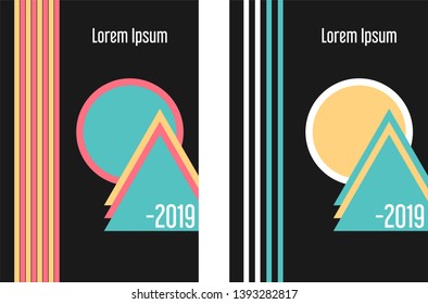Template Book or Poster Asymmetric