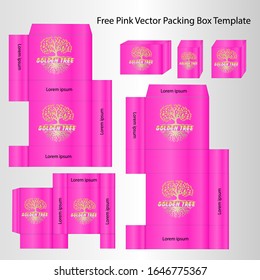 Template Box Packaging Gradation Farbe, die elegant ist und die Farbe ändern kann, wie Sie möchten für kosmetische, Lebensmittel und Getränke Business-Produkte