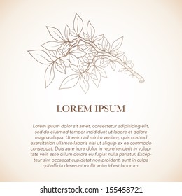 Template with branch.