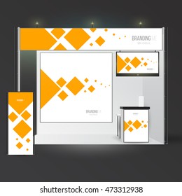 Template with branding exhibition. Mockup for advertising, corporate identity or presentation.