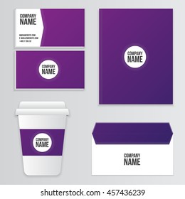 Template for branding identity. For graphic designers presentations