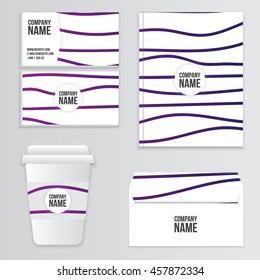 Template for branding identity. For graphic designers presentations