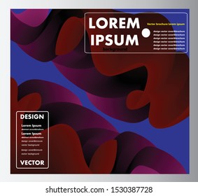 template brochure abstract form design colorful element 