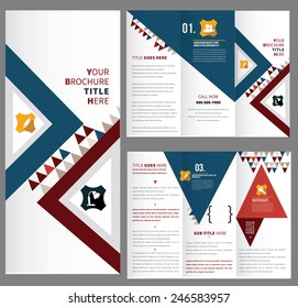 Template brochure design