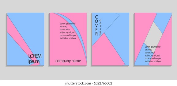Template brochure design. Geometric abstract modern backgrounds for cover design.