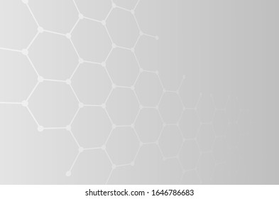 Template brochure design. Hexagonal banners. Can be used for website and promotion. Clean white design layout template. Honeycomb, cellular design. Vector illustration 