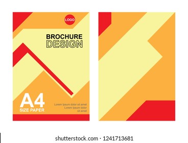 Template brochure design. Vector banner poster simple in Eps10.