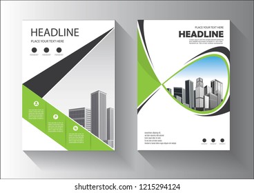 template brochure, flyer, cover for layout report corporate