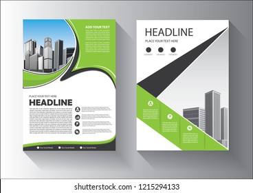 template brochure, flyer, cover for layout report corporate
