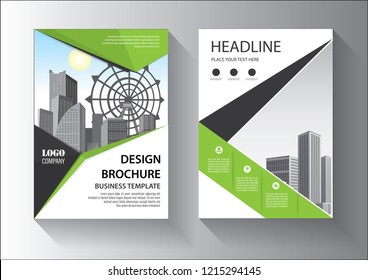 template brochure, flyer, cover for layout report corporate