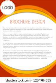 Template brochure, flyer, page design, vector, background. Title page vector