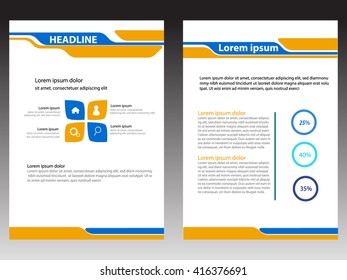 template brochure modern style