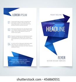 template brochure vector design pattern of folder blueprint magazine cover annual report or advertising folder with blue triangle scene template brochure texture abstract background scene performance