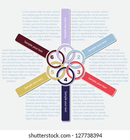 Template for  brochure. Vector illustration