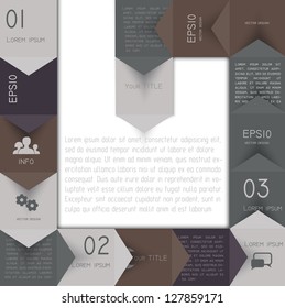 Template for  brochure. Vector illustration