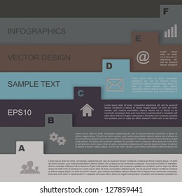 Template for  brochure. Vector illustration