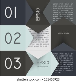 Template for brochure. Vector illustration