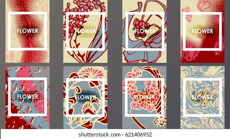 Template brochures Flower