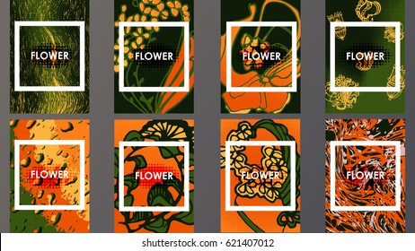 Template brochures Flower