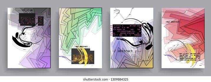 Template brochures, flyers