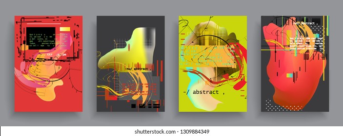 Template brochures, flyers
