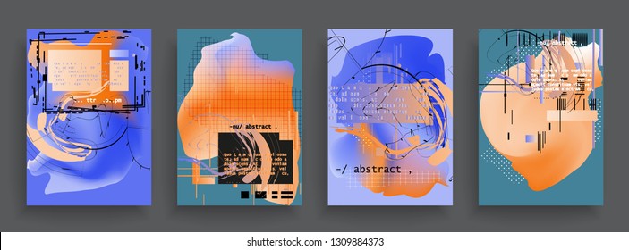 Template brochures, flyers