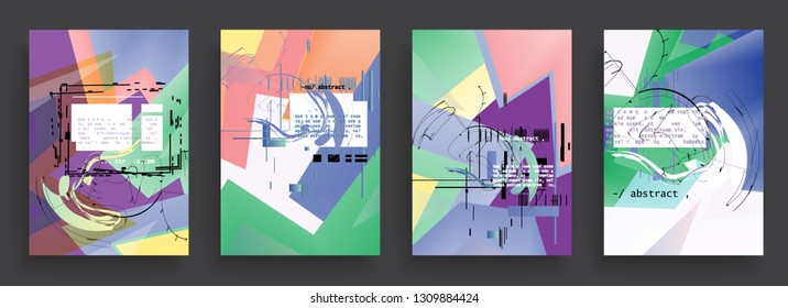 Template brochures, flyers