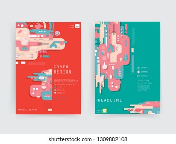 Template brochures, flyers, business presentations.