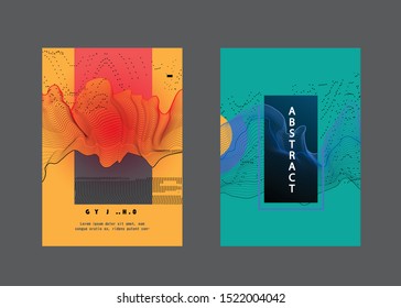 Template brochures, flyers, business presentations. Modern flat line style, layout in A4 size. 