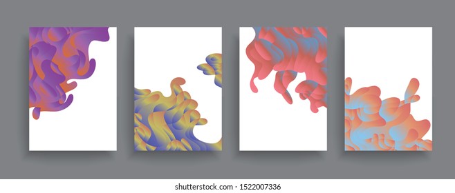 Template brochures, flyers, business presentations. Modern flat line style, layout in A4 size. Trendy abstract background. Geometric science or technology pattern. Graphic design
