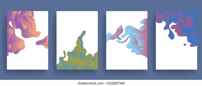 Template brochures, flyers, business presentations. Modern flat line style, layout in A4 size. Trendy abstract background. Geometric science or technology pattern. Graphic design
