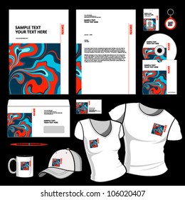 Template for Business artworks. Vector.