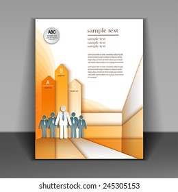 Template for Business artworks. Vector