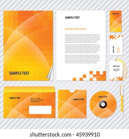 Template for Business artworks. Vector