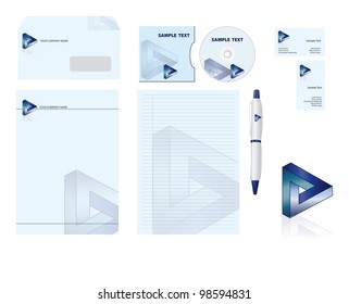 Template for Business artworks. Vector