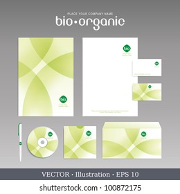 Template for Business artworks. Vector Bio style.