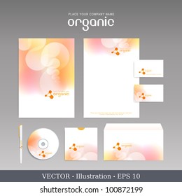 Template for Business artworks. Vector Bio style.