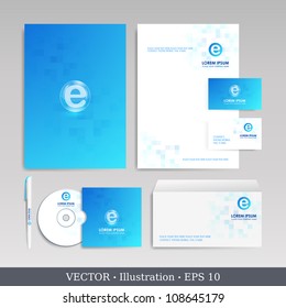 Template for Business artworks.  Vector Illustration.