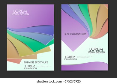 Template for business brochures. A4 size corporate business catalogue cover. Business presentation with  graphic elements.