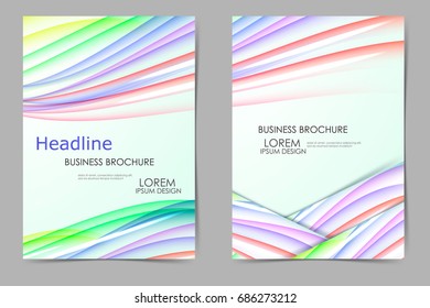 Template for business brochures. A4 size corporate business catalogue cover. Business presentation with  graphic elements.