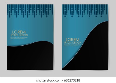 Template for business brochures. A4 size corporate business catalogue cover. Business presentation with  graphic elements.
