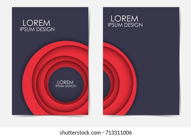 Template for business brochures. A4 size corporate business catalogue cover. Business presentation with  graphic elements.