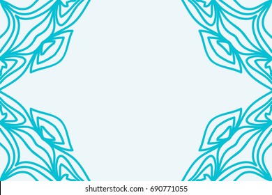 template for Business Card. Decorative elements. Ornamental floral mandala pattern. vector illustration. Arabic, Indian, Turkish, Ottoman motifs.