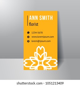 Template business card for florist.