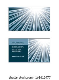 Template for Business Card. Front and Back.