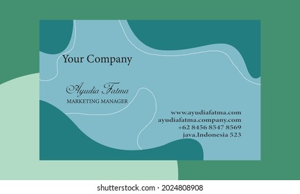 Template business card with gradient Free Vector
