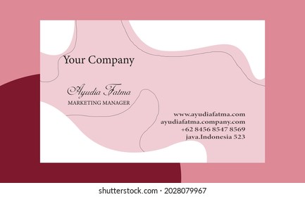 Template business card with gradient Free Vector