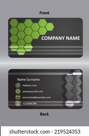 template business card   gray